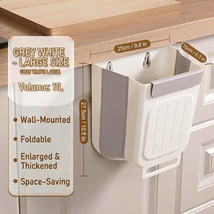 [BUY 1 GET 1 FREE] 1.6-Gallon Foldable Hanging Trash Can