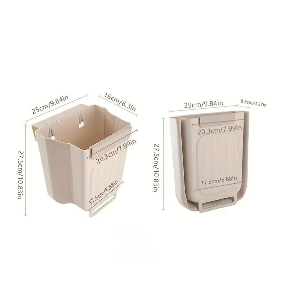 [BUY 1 GET 1 FREE] 1.6-Gallon Foldable Hanging Trash Can
