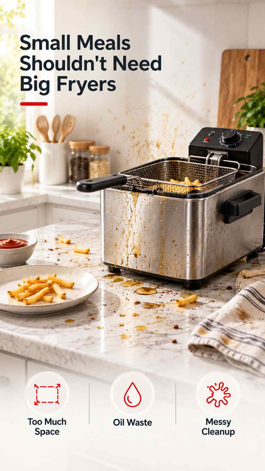 Mini Deep Fryer Set