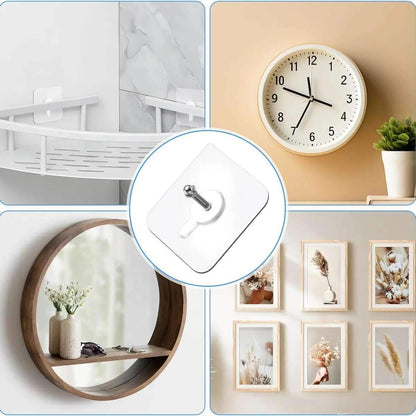 [BUY 1 GET 1 FREE] Self-Adhesive Acrylic Photo Hooks 30-Pack