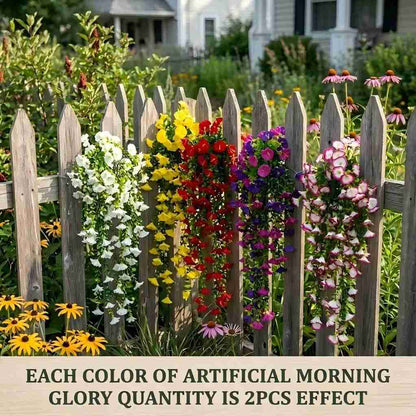 [BUY 1 GET 1 FREE] UV-Resistant Artificial Morning Glory Vines 2-Pack
