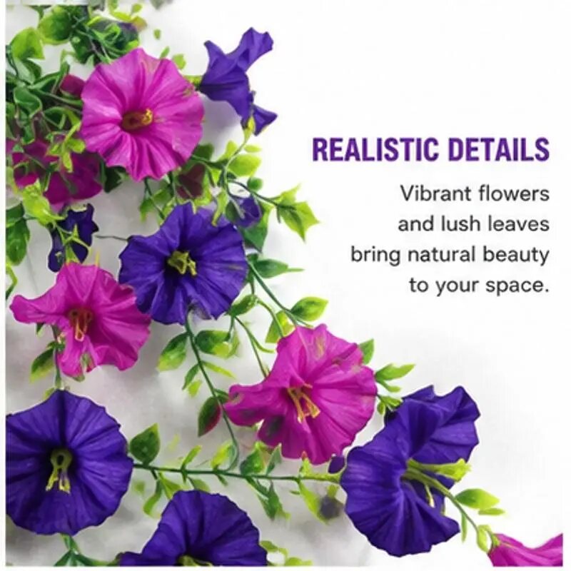 [BUY 1 GET 1 FREE] UV-Resistant Artificial Morning Glory Vines 2-Pack