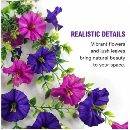 [BUY 1 GET 1 FREE] UV-Resistant Artificial Morning Glory Vines 2-Pack