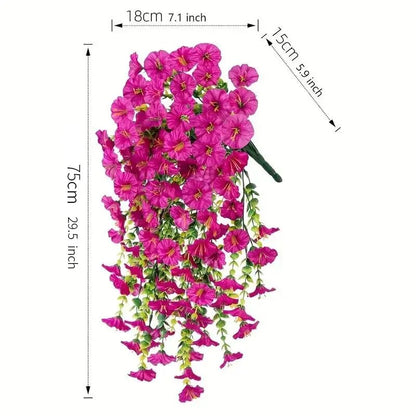 [BUY 1 GET 1 FREE] UV-Resistant Artificial Morning Glory Vines 2-Pack