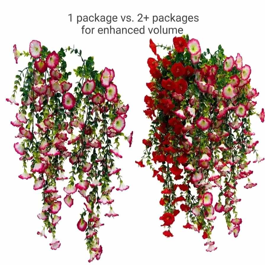 [BUY 1 GET 1 FREE] UV-Resistant Artificial Morning Glory Vines 2-Pack