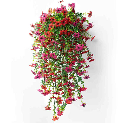 Outdoor Artificial Orchid Hanging Flowers 6-Pack