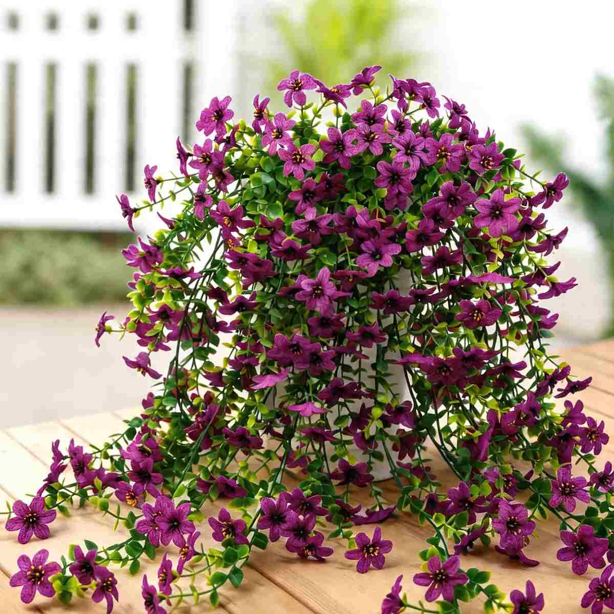Outdoor Artificial Orchid Hanging Flowers 6-Pack