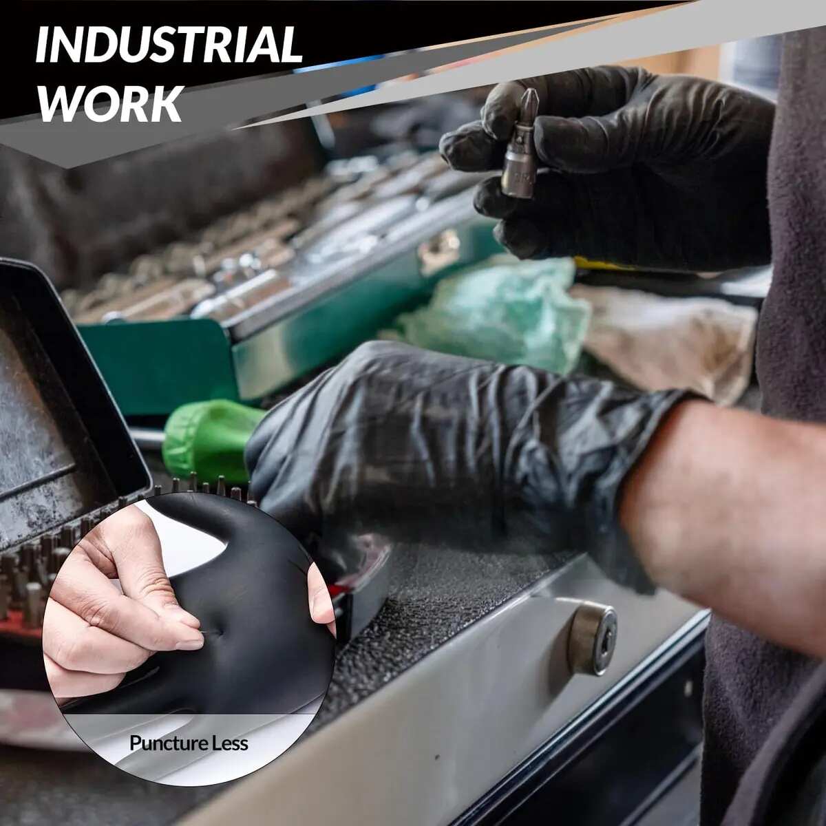 [BUY 1 GET 1 FREE] 6mil Black Nitrile Gloves 30-Count