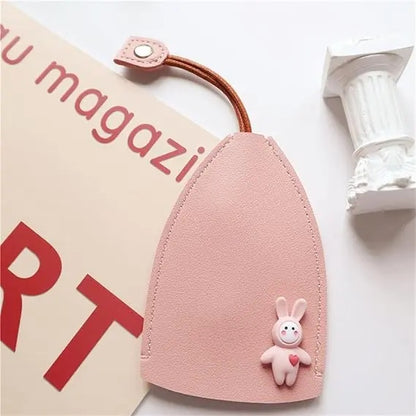 Cartoon Pull-Out Leather Key Case
