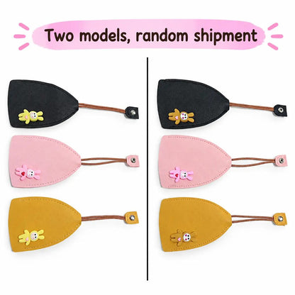 Cartoon Pull-Out Leather Key Case