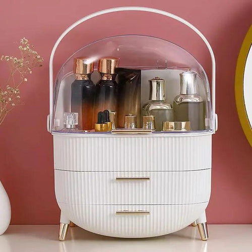 Portable Dustproof Makeup Organizer Box