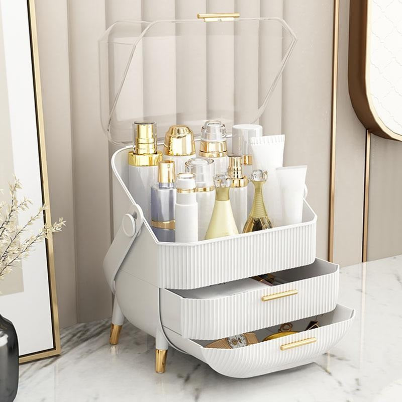Portable Dustproof Makeup Organizer Box