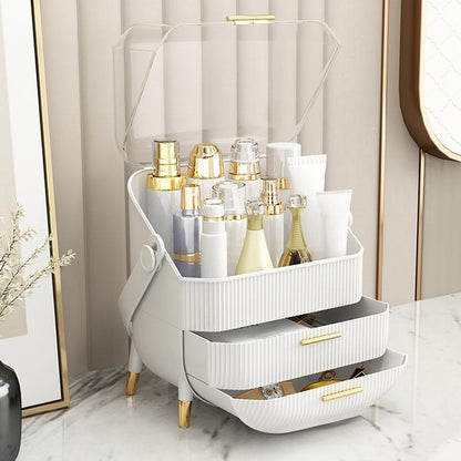 Portable Dustproof Makeup Organizer Box