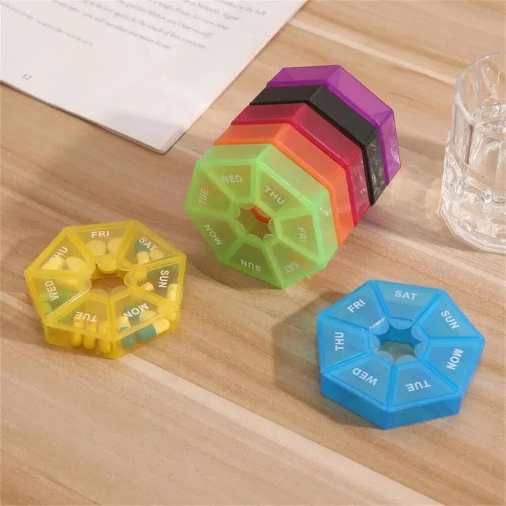 [BUY 1 GET 1 FREE] Mini 7-Compartment Weekly Pill Box