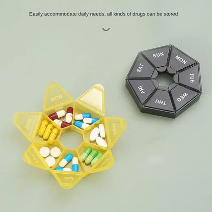 [BUY 1 GET 1 FREE] Mini 7-Compartment Weekly Pill Box