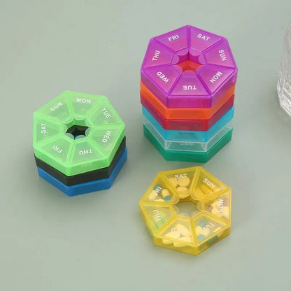 [BUY 1 GET 1 FREE] Mini 7-Compartment Weekly Pill Box