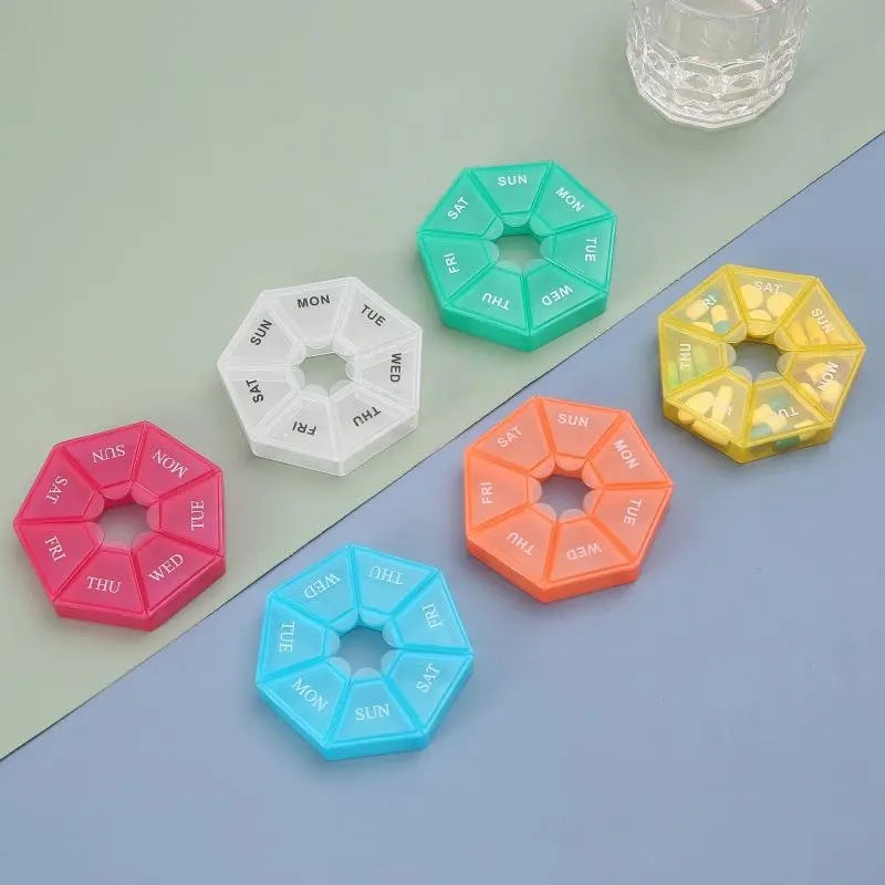 [BUY 1 GET 1 FREE] Mini 7-Compartment Weekly Pill Box
