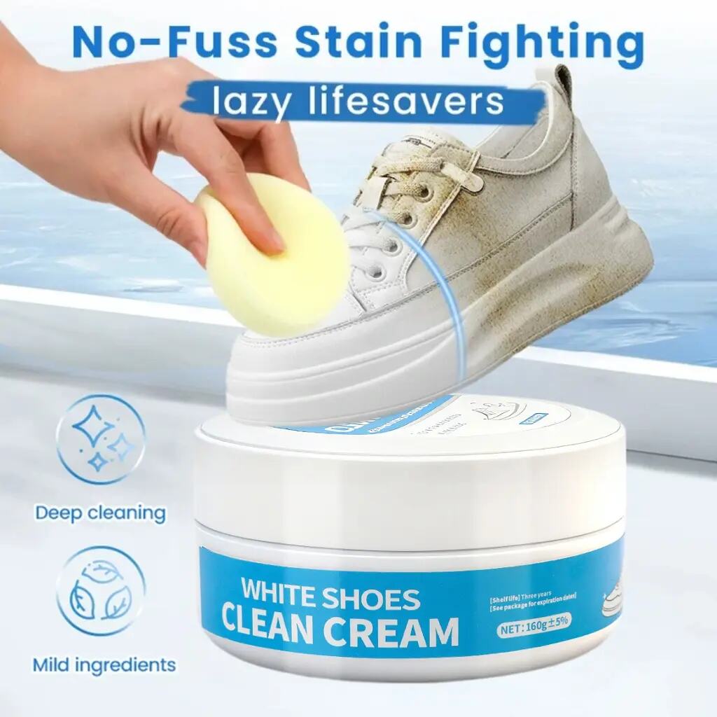 [BUY 1 GET 1 FREE] No-Wash White Shoe Cleaner Cream