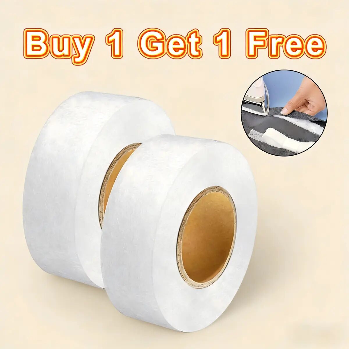 [BUY 1 GET 1 FREE] Iron-On Double-Sided Hemming Tape