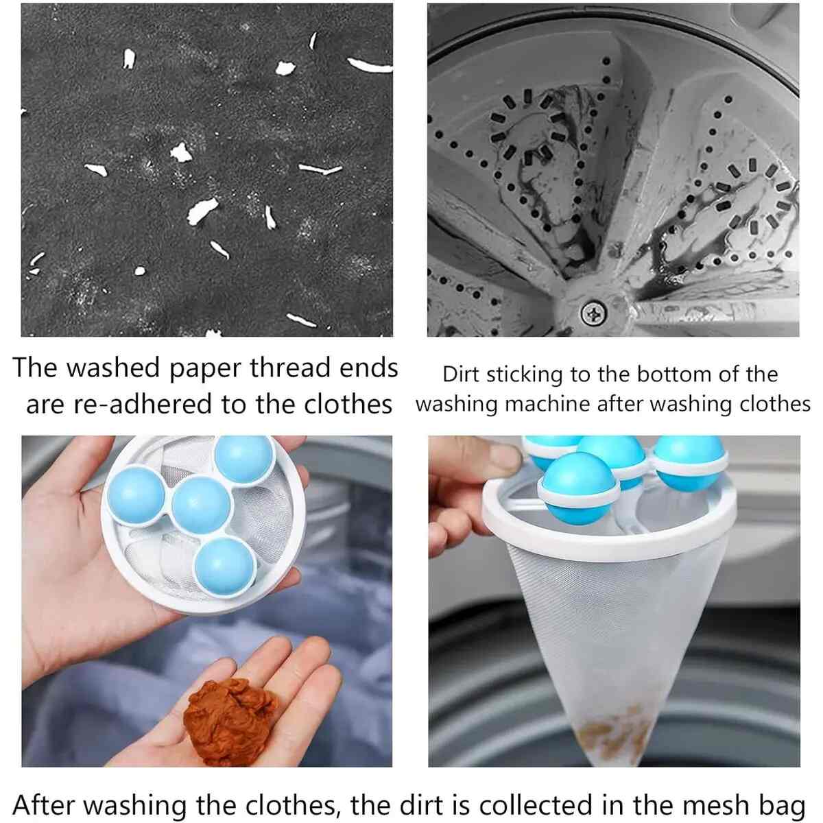 [BUY 1 GET 1 FREE] Pet Hair Catching Laundry Balls