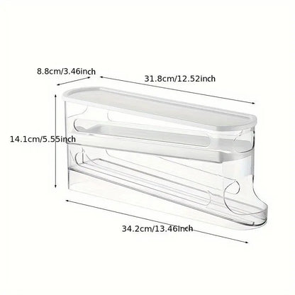 [BUY 1 GET 1 FREE] Clear Rolling Egg Storage Box