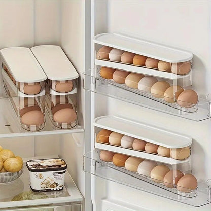 [BUY 1 GET 1 FREE] Clear Rolling Egg Storage Box