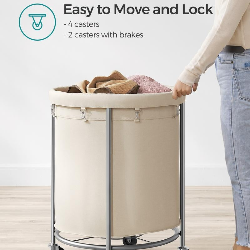 45-Gallon Rolling Laundry Hamper