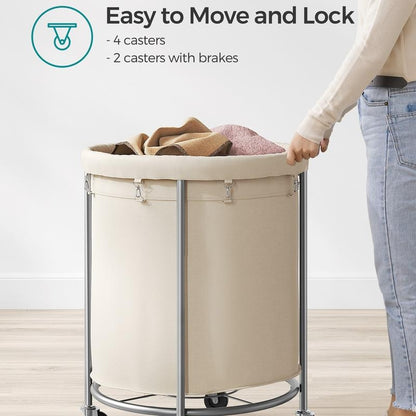 45-Gallon Rolling Laundry Hamper