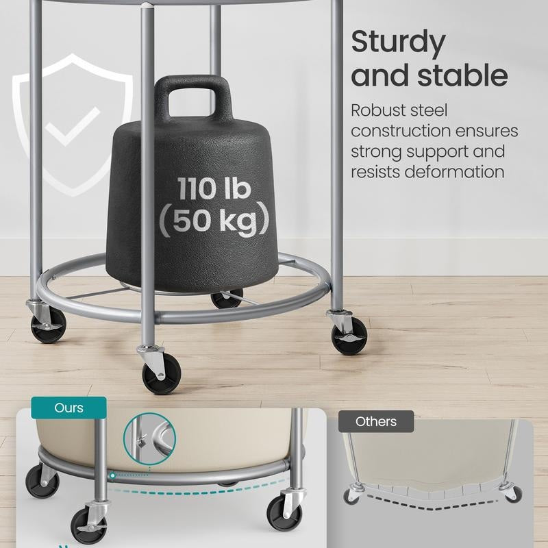 45-Gallon Rolling Laundry Hamper