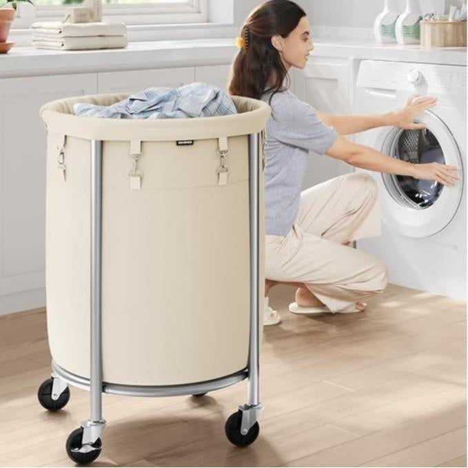 45-Gallon Rolling Laundry Hamper