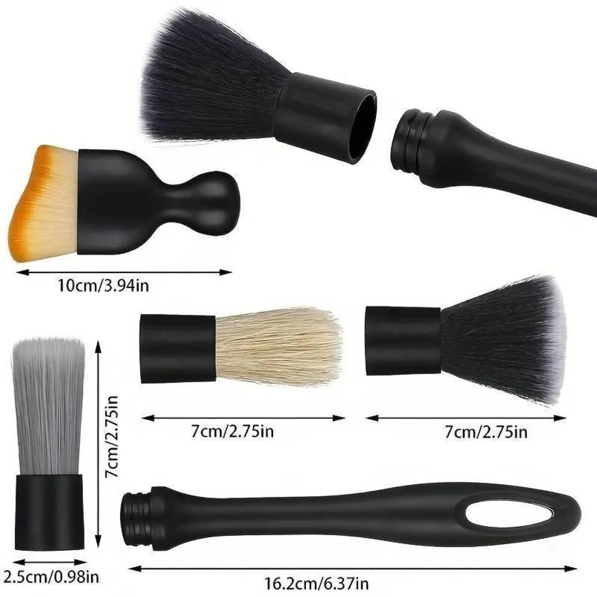 [BUY 1 GET 1 FREE] Car Interior Soft Cleaning Brushes 4-Pack