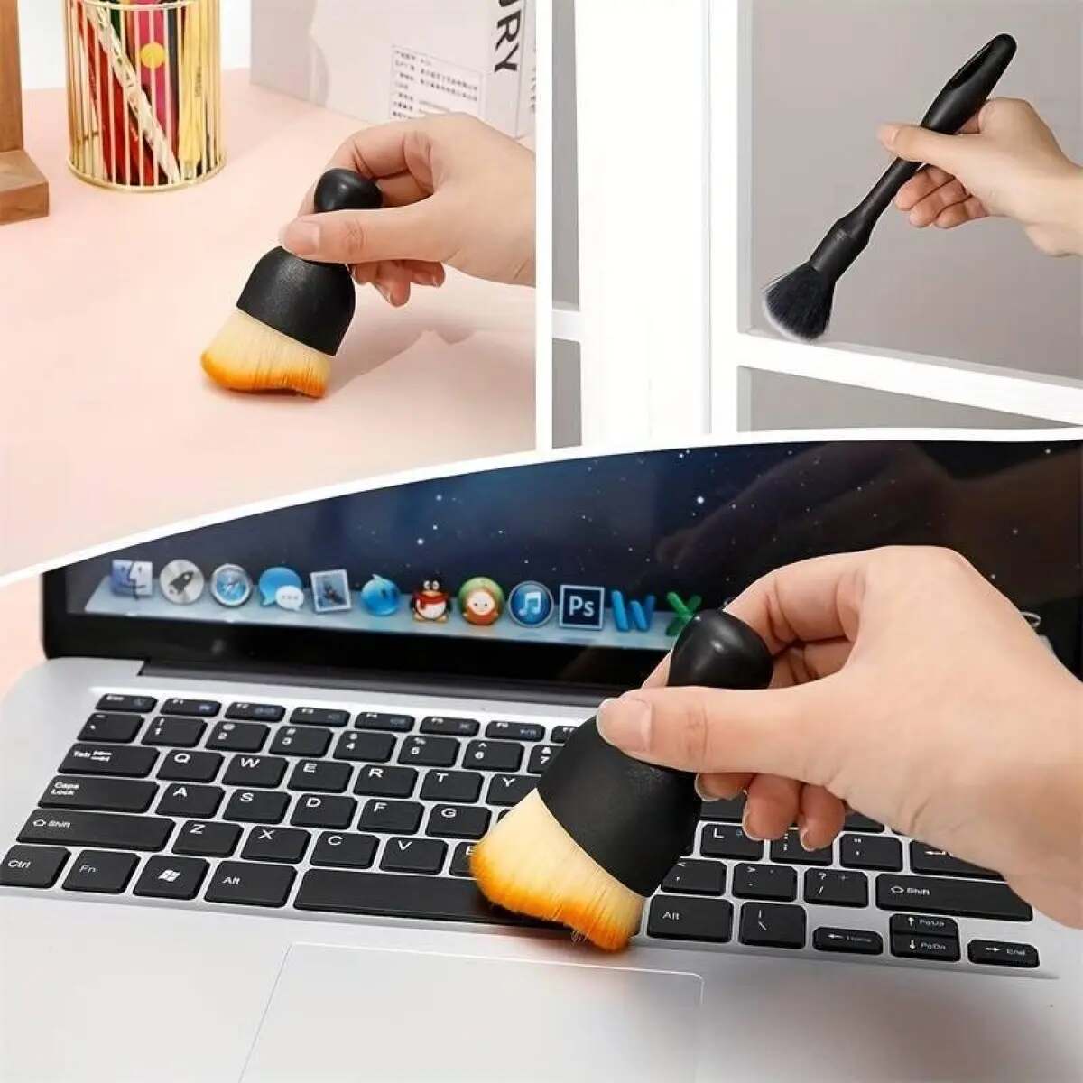 [BUY 1 GET 1 FREE] Car Interior Soft Cleaning Brushes 4-Pack