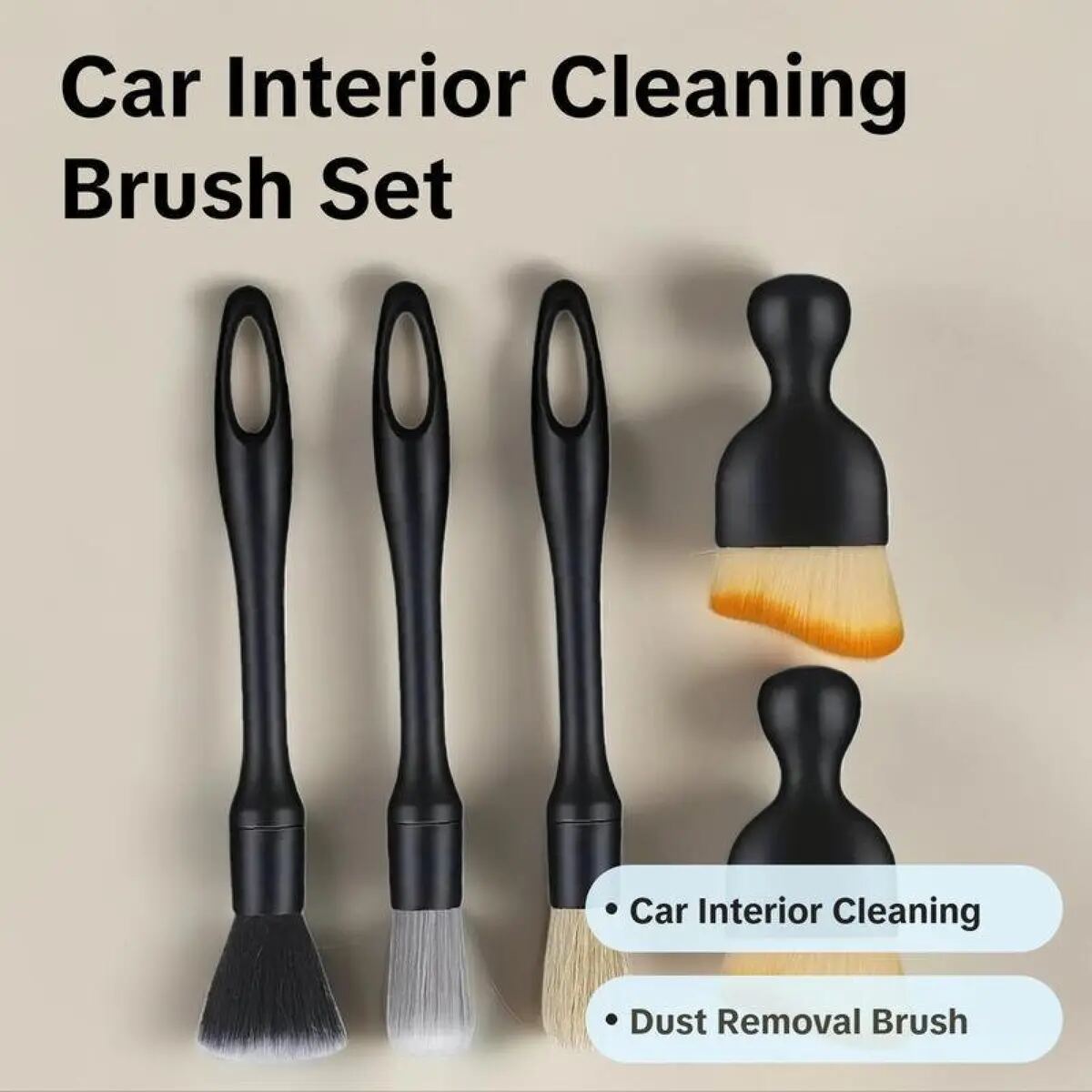 [BUY 1 GET 1 FREE] Car Interior Soft Cleaning Brushes 4-Pack