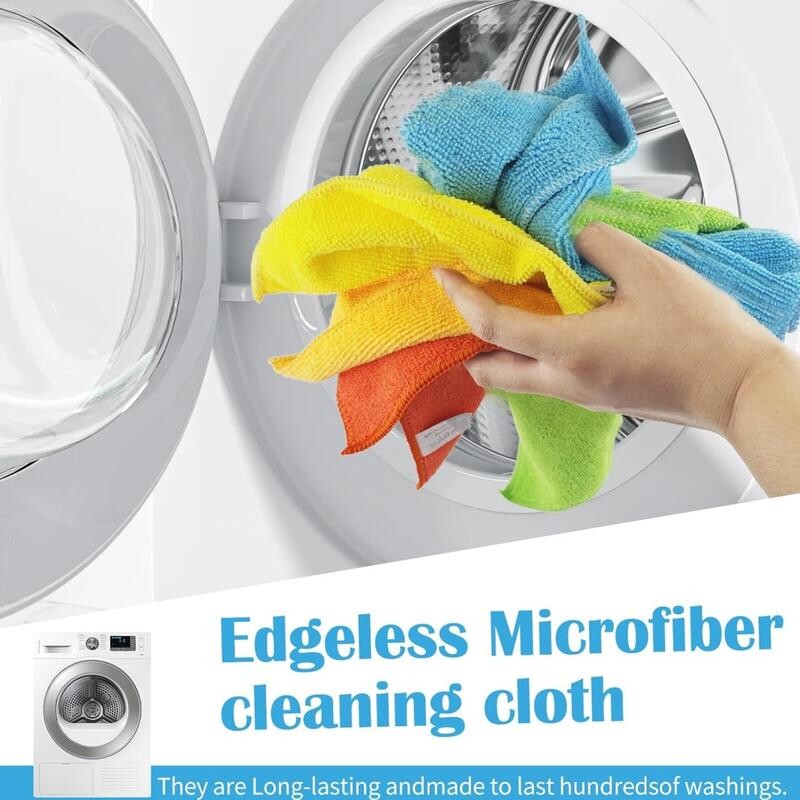 [BUY 1 GET 1 FREE] Quick-Dry Microfiber Cleaning Cloths 25-Pack