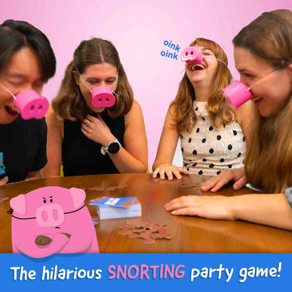 Funny Pig Snout Party Card Game