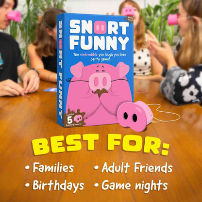 Funny Pig Snout Party Card Game
