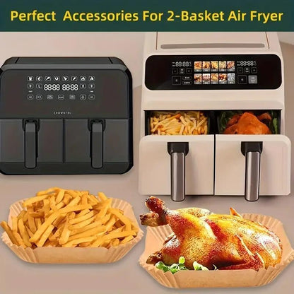 [BUY 1 GET 1 FREE] Rectangular Air Fryer Paper Liners 100-Pack