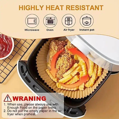 [BUY 1 GET 1 FREE] Rectangular Air Fryer Paper Liners 100-Pack
