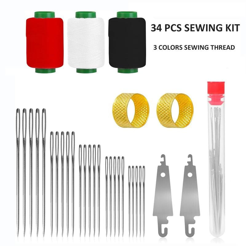 [BUY 1 GET 1 FREE] Portable Sewing Repair Kit 34-Piece