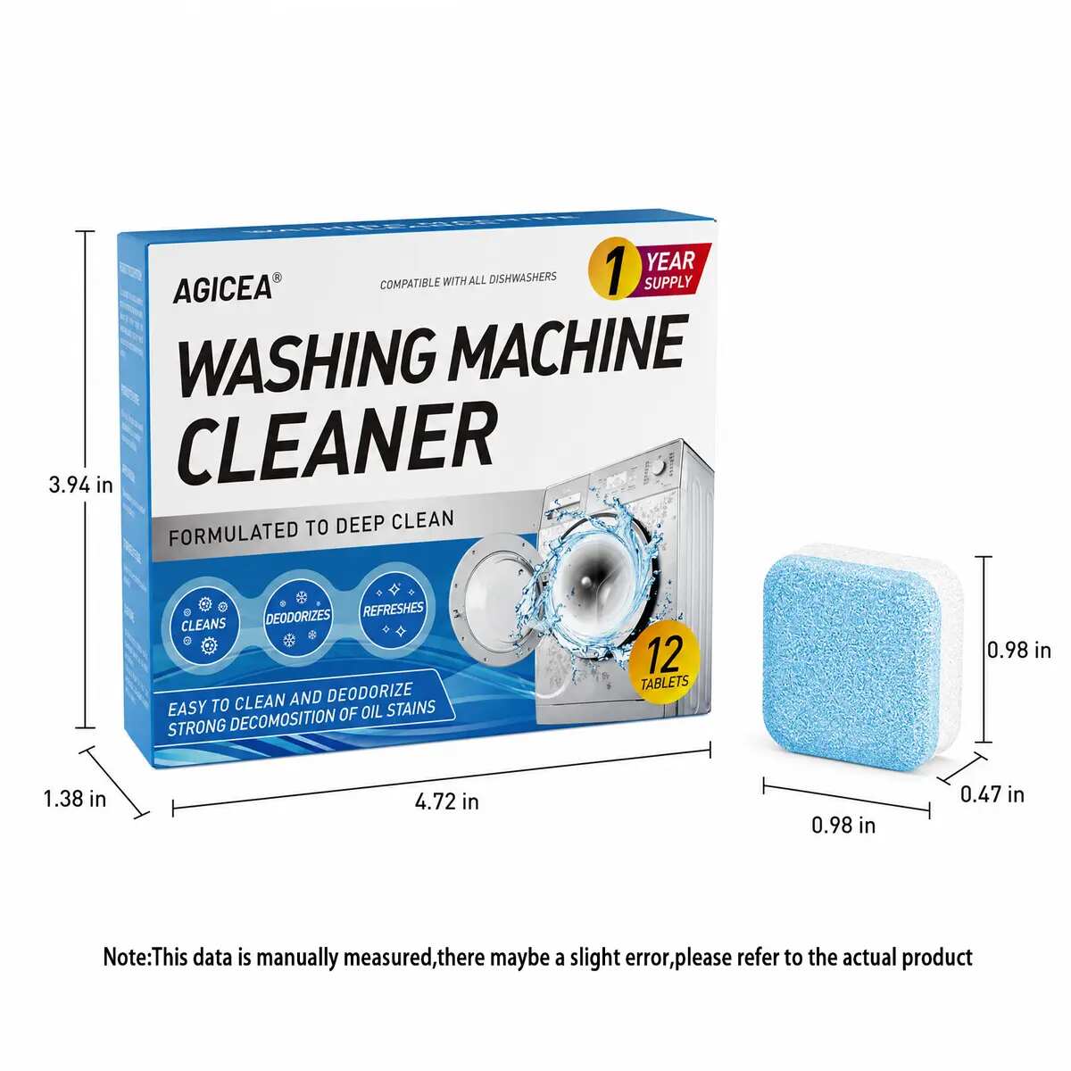 [BUY 1 GET 1 FREE] Washing Machine Cleaner Tablets