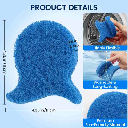 [BUY 1 GET 1 FREE] Fish-Shaped Pet Hair Catcher Laundry Balls 5-Pack