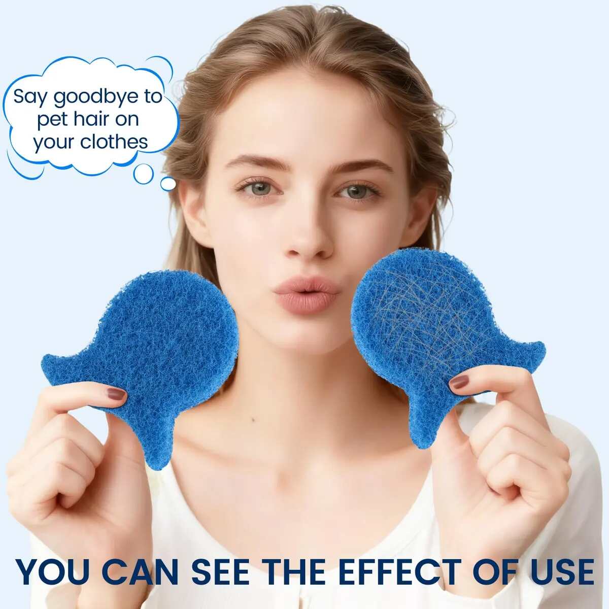 [BUY 1 GET 1 FREE] Fish-Shaped Pet Hair Catcher Laundry Balls 5-Pack