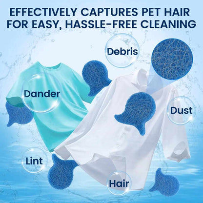 [BUY 1 GET 1 FREE] Fish-Shaped Pet Hair Catcher Laundry Balls 5-Pack
