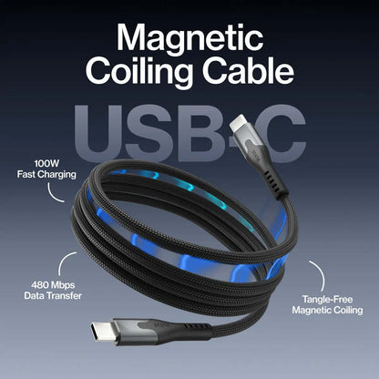 [BUY 1 GET 1 FREE] 100W Magnetic Stack USB-C Fast Charging Cable