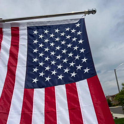 Heavy-Duty Embroidered American Flag