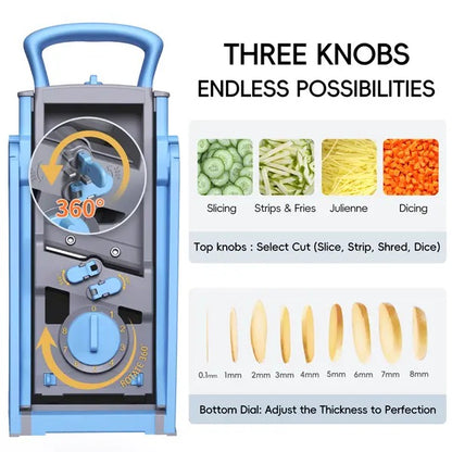 Foldable Safe Mandoline Slicer Plus