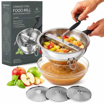 Hand Crank Stainless Steel Food Mill