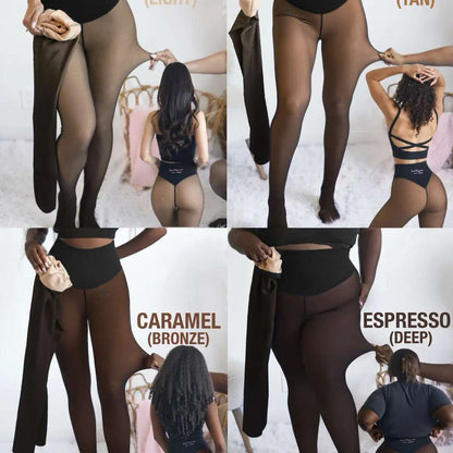 [BUY 1 GET 1 FREE] High-Waist Shaping Fleece Lined Tights