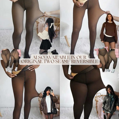 [BUY 1 GET 1 FREE] High-Waist Shaping Fleece Lined Tights