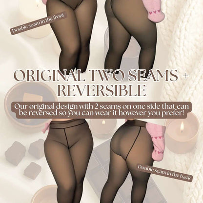 [BUY 1 GET 1 FREE] High-Waist Shaping Fleece Lined Tights